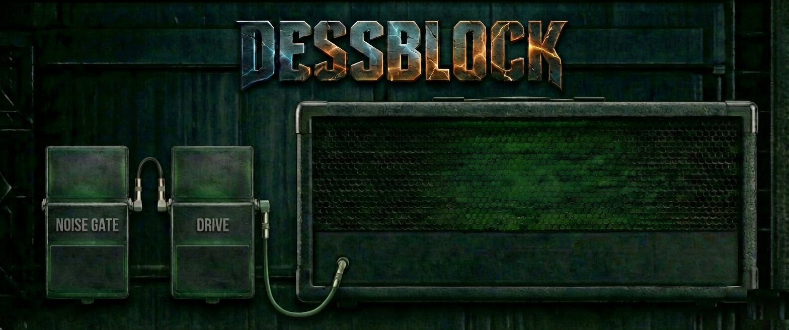 DessBlock Green amplifier artwork
