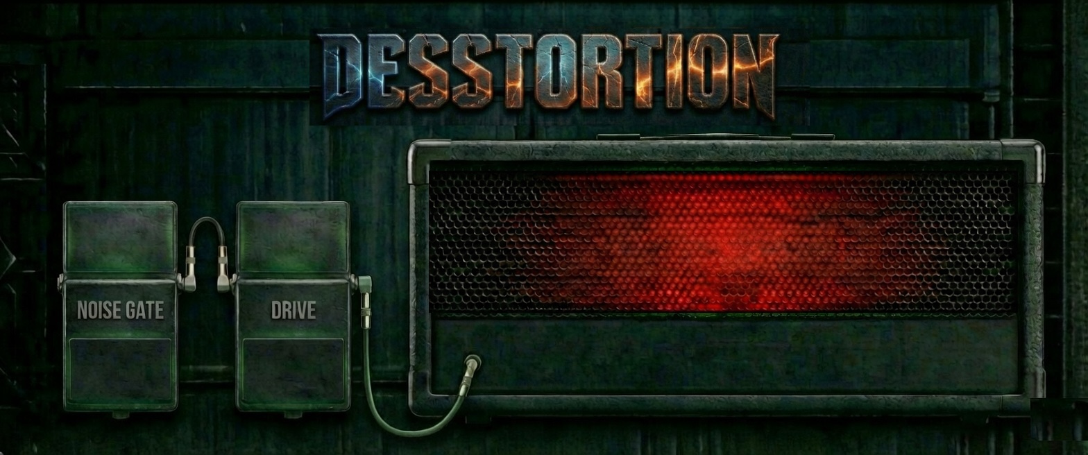 DessTortion Red amplifier artwork